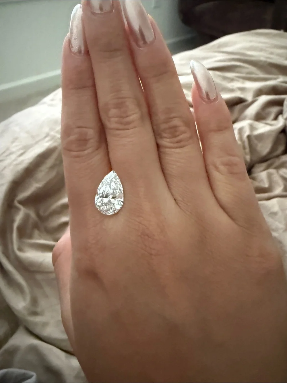 Pear 5ct Lab Diamond